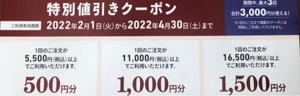 ベルメゾンクーポン1500円