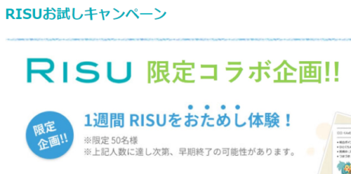 RISU算数キャンペーン